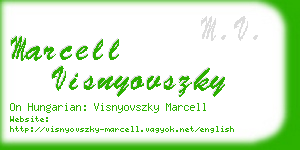 marcell visnyovszky business card